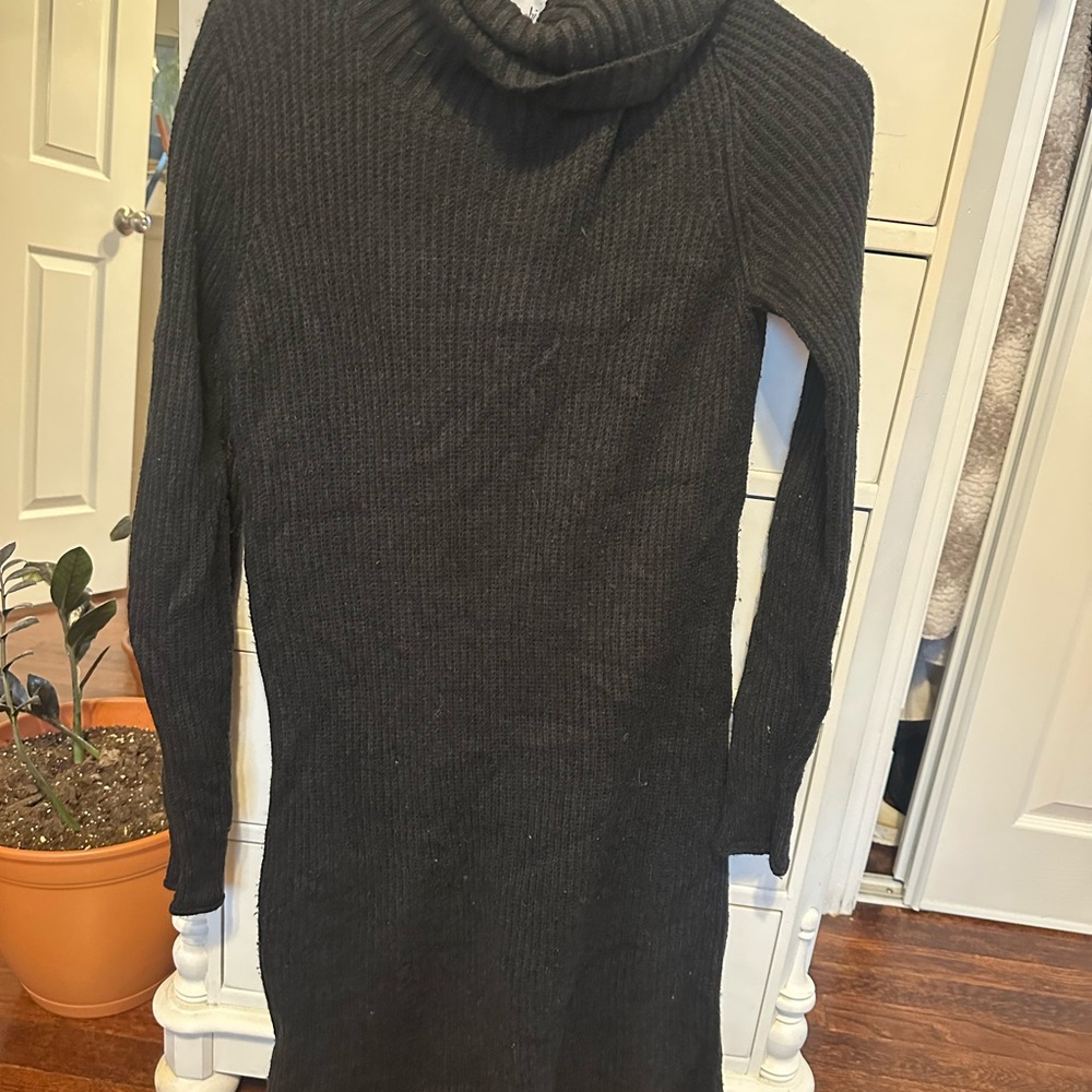 CAbi Black Ribbed Knit Sweater